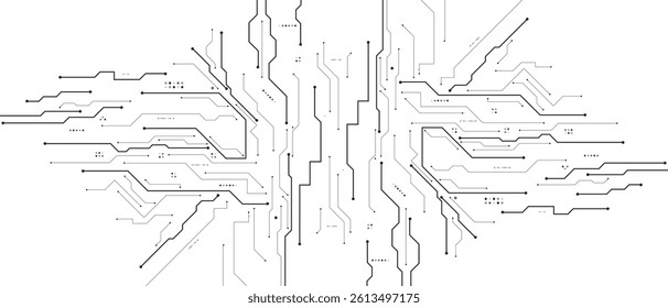 vector futuristic circuit board , Electronic motherboard , Communication and engineering concept , Hi-tech digital technology concept