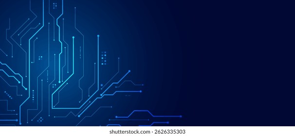 placa de circuito futurístico vetorial, placa-mãe eletrônica, conceito de comunicação e engenharia, conceito de tecnologia digital de alta tecnologia