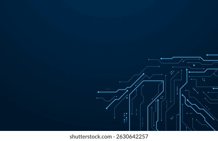 vectorfuturistische printplaat, Elektronisch moederbord, Communicatie- en engineeringconcept, Hi-tech digitaal technologieconcept