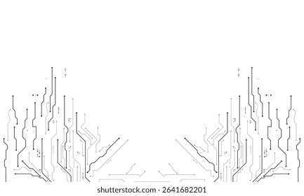 vector futuristic circuit board , Electronic motherboard , Communication and engineering concept , Hi-tech digital technology concept	