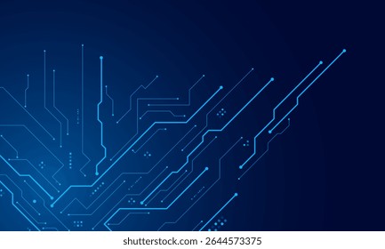 vector futuristic circuit board , Electronic motherboard , Communication and engineering concept , Hi-tech digital technology concept	
