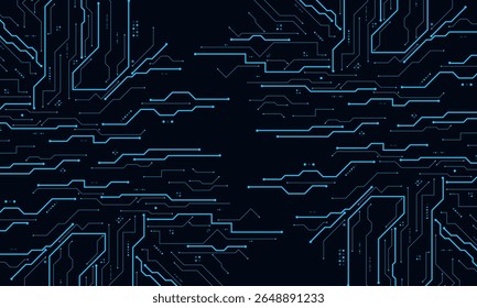 vector futuristic circuit board , Electronic motherboard , Communication and engineering concept , Hi-tech digital technology concept	

