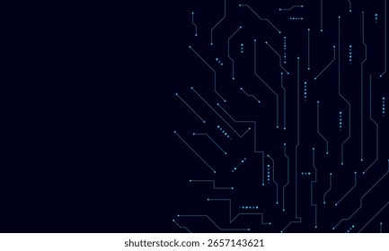 placa de circuito futurístico vetorial, placa-mãe eletrônica, conceito de comunicação e engenharia, conceito de tecnologia digital de alta tecnologia	
