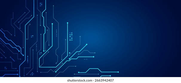 placa de circuito futurístico vetorial, placa-mãe eletrônica, conceito de comunicação e engenharia, conceito de tecnologia digital de alta tecnologia