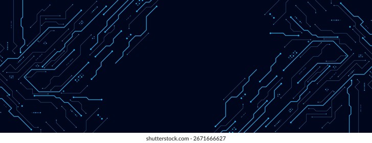 vector futuristic circuit board , Electronic motherboard , Communication and engineering concept , Hi-tech digital technology concept