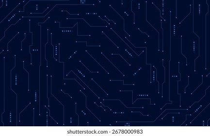 vector futuristic circuit board , Electronic motherboard , Communication and engineering concept , Hi-tech digital technology concept	
