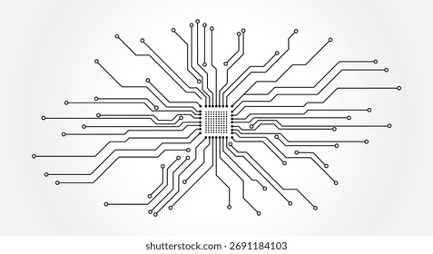 vector futuristic circuit board , Electronic motherboard , Communication and engineering concept , Hi-tech digital technology concept