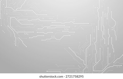 Placa de circuito futurista de Vector, placa base Electrónica, concepto de comunicación e ingeniería, concepto de tecnología digital de alta tecnología	

