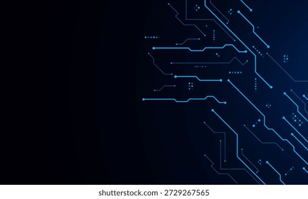 Placa de circuito futurista de Vector, placa base Electrónica, concepto de comunicación e ingeniería, concepto de tecnología digital de alta tecnología	
