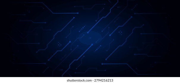 vector futuristic circuit board , Electronic motherboard , Communication and engineering concept , Hi-tech digital technology concept	

