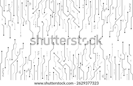 vector futuristic circuit board , Electronic motherboard , Communication and engineering concept , Hi-tech digital technology concept	
