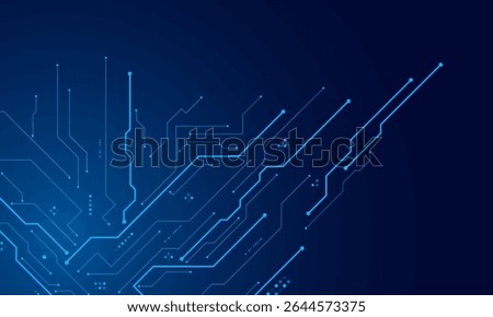 vector futuristic circuit board , Electronic motherboard , Communication and engineering concept , Hi-tech digital technology concept	
