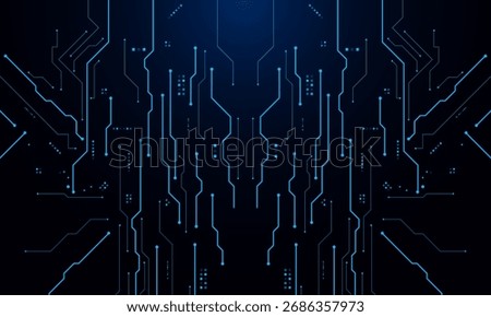vector futuristic circuit board , Electronic motherboard , Communication and engineering concept , Hi-tech digital technology concept	
