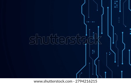 vector futuristic circuit board , Electronic motherboard , Communication and engineering concept , Hi-tech digital technology concept	
