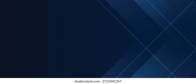 Vetor futurista fundo azul escuro com luz e sombra. design moderno