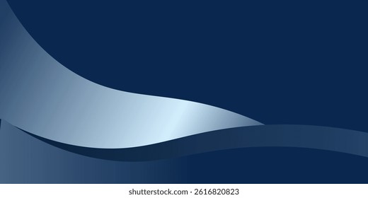 Vector futuristic, energy technology concept. Digital image of light rays, striped lines with blue light, speed and motion blur on a dark blue background. suit for banner banner