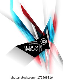 Vector futuristic isolated business lines. For business \ technology backgrounds, banners, presentations, infographics.