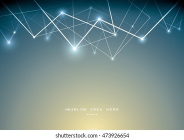 Vector of futuristic polygonal background