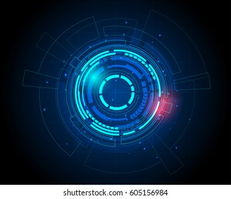 Vector Futuristic  sci fi technology pattern concept background