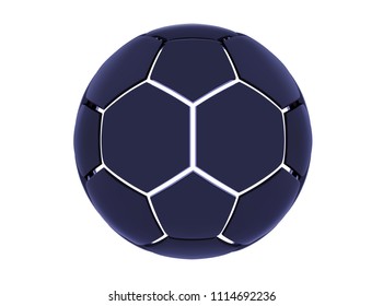 Vector futuristic sports concept of a soccer ball. Modern digital ball. High tech football ball design. Abstract Soccer Ball.