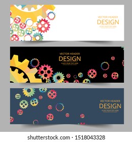 Vector futuristic technology, 3d  gear wheel . Illustration hi-tech, engineering, digital telecoms concept. With space for content, web- template, business tech presentation