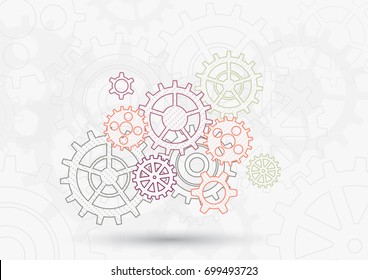 Vector futuristic technology background.