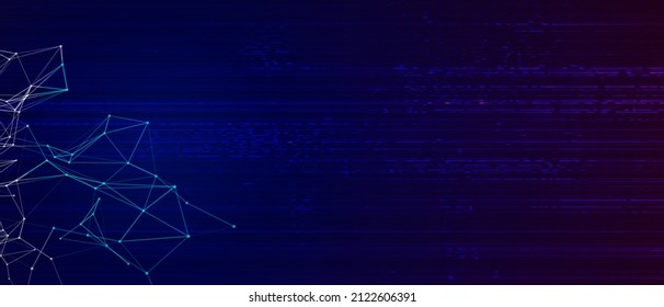 Antecedentes de tecnología vectorial futurista. Concepto de red digital. Análisis de grandes datos