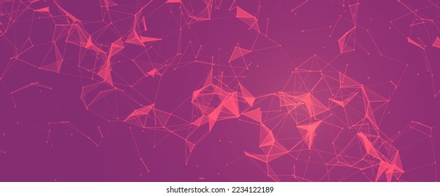 Antecedentes de tecnología vectorial futurista. Concepto de red digital. Transmisión de datos
