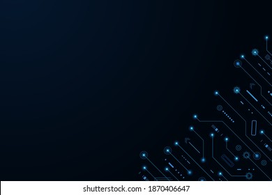 Vector futuristic technology background , Electronic motherboard , Communication and engineering concept