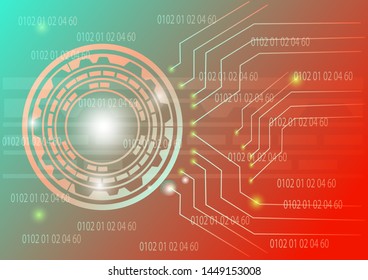 Vector of futuristic technology background template with modern design. Elegant and beauty. Colorful. Eps 10.