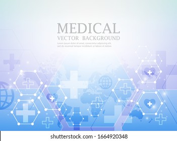 vector futuristic wallpaper.abstract medical concept.