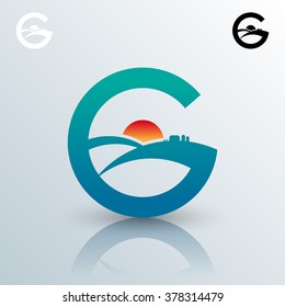 vector g farm logo icon