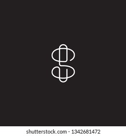 Vector G lowercase logo. Beautiful logotype design for branding luxury companies. Black background