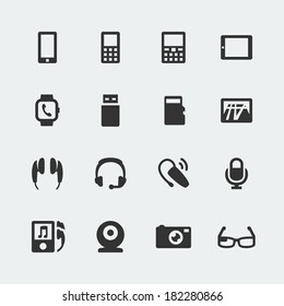 Vector gadget mini icons set