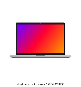 vector gadget Mockup with gradient realistic effect for business, education, website, app mobile, Mockup