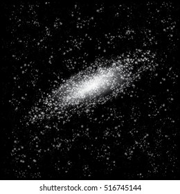 Vector galaxy background illustration