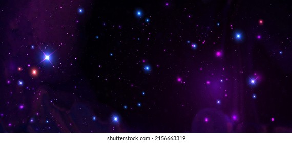 Vector galaxy background. Stars in Outer space. Space Exploration
