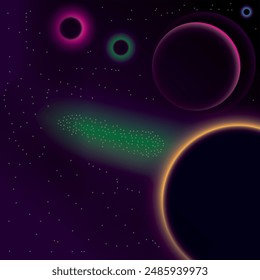 vector galaxy dimensional background. addition to the collection