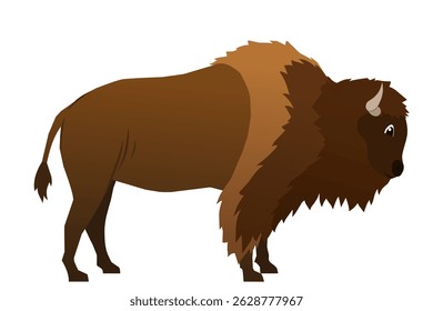 Vector gallant bison for your design.
