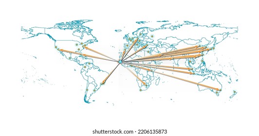 Vector The Gambia concept map, export concept map for The Gambia on white background suitable for export concepts. File is suitable for digital editing and size prints of all sizes.