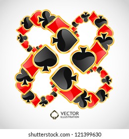 Vektorspiel-Komposition. Abstrakte Illustration.