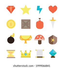 Vector Game button set illustration