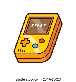 Ilustración de icono de vectores de consola de juegos retro vintage