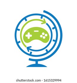 Vector Game Controller Logo Icon Design Template