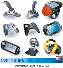 vector game device icons.