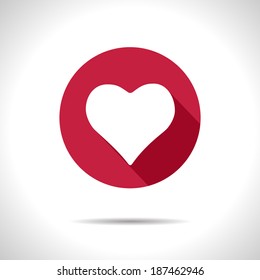 Vector game heart icon. Eps10