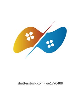  vector Game joystick Logo Template