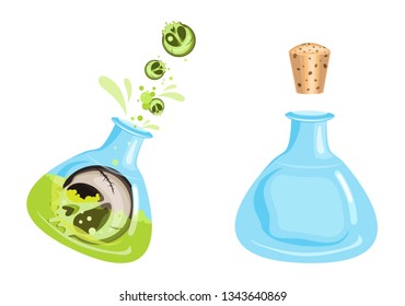 Vector game magic potion, great design for any purposes. Isolated vector sign symbol. Vector design concept.