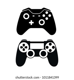 vector game pad icon on white background