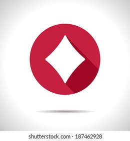 Vector game rhombus icon. Eps10